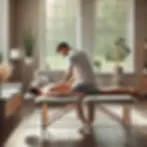 poza cu sedinta de osteopatie